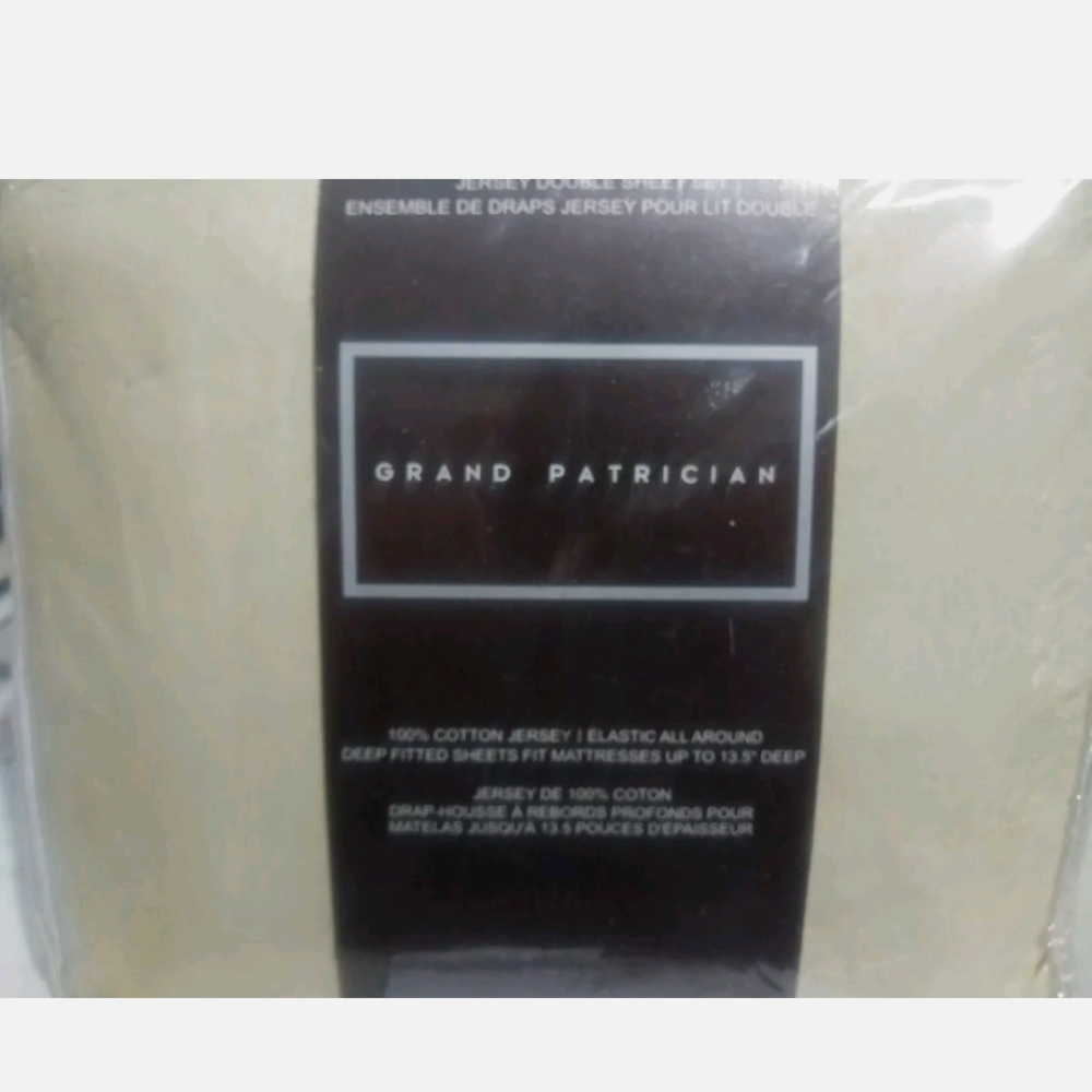 New Grand Patrician Jersey Knit Full sheet set